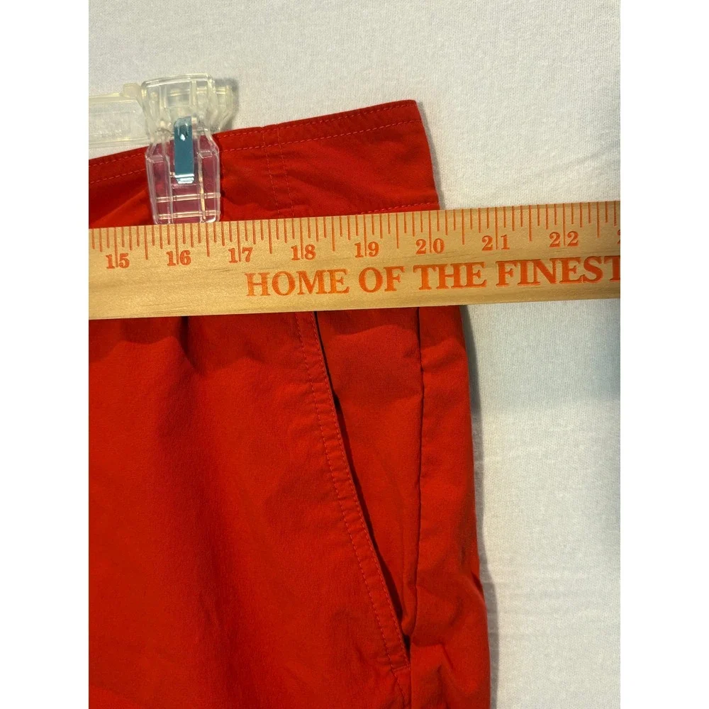 The North Face Mens Red Microfiber Board Shorts Swim‎ Trunks Size 38 Flat Front